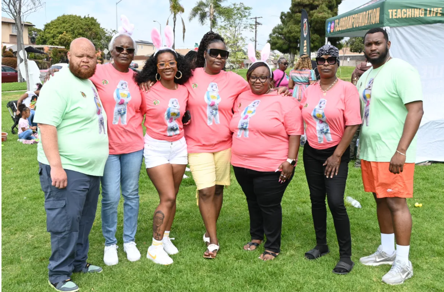 TS Jordan Foundation volunteers serving the community at an outdoor event